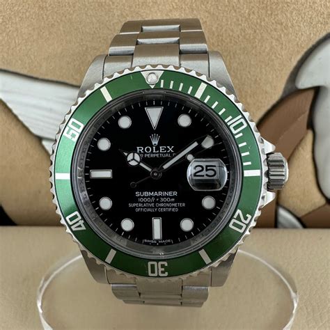 rolex submariner ghiera verde ref 16610|rolex 16610ln review.